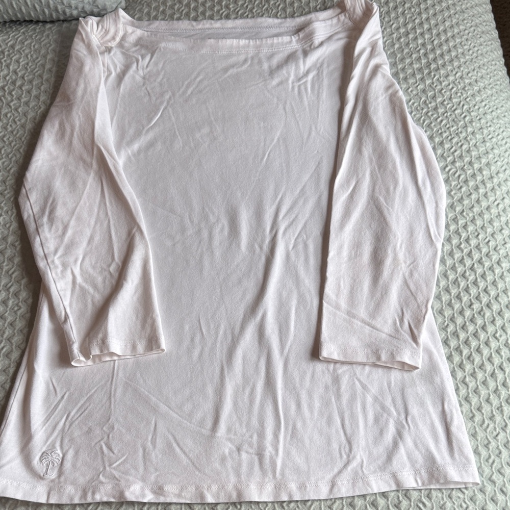 Lilly Pulitzer Soft Boat neck 3/4 Sleeve Tee